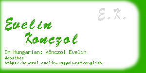 evelin konczol business card